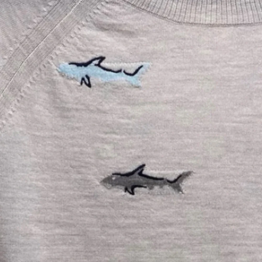 J.Crew shark embroidered pullover sweater *shop@iamwarrior